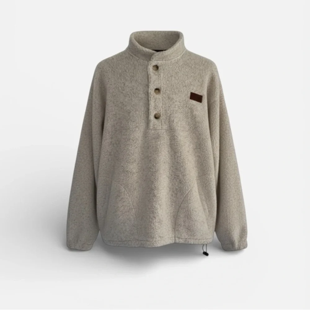 Sportsmaster Club Collection Apple logo Sherpa Pullover | Size L | Made in USA